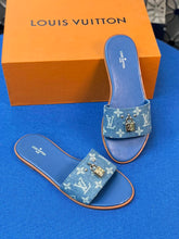 Load image into Gallery viewer, Louis Vuitton Lock It  Flat Mule

