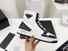 Load image into Gallery viewer, Prada Downtown Leather High Top Sneakers
