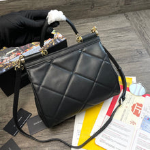 Load image into Gallery viewer, Dolce and Gabbana Medium Sicily Bag In Aria Matelasse  Calfskin
