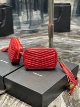 Load image into Gallery viewer, YSL Lou Mini Bag In Quilted  Grain  De Poudre Embossed Leather
