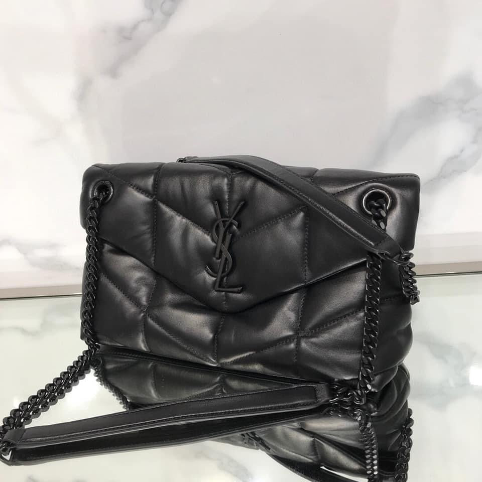 YSL PUFFER MEDIUM BAG IN QUILTED LAMBSKIN