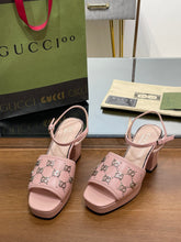 Load image into Gallery viewer, Gucci Interlocking G  Studs Sandal
