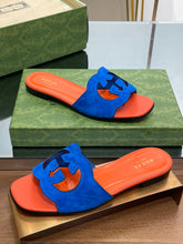 Load image into Gallery viewer, Gucci  Interlocking G Cut Out  Sandal
