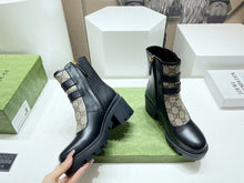 Load image into Gallery viewer, Gucci GG Ankle Boot With Buckle
