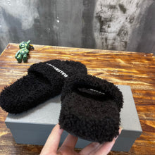 Load image into Gallery viewer, Balenciaga Furry Slide Sandals
