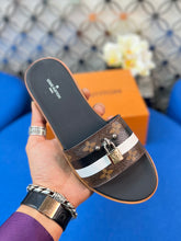 Load image into Gallery viewer, Louis Vuitton Lock It  Flat Mule
