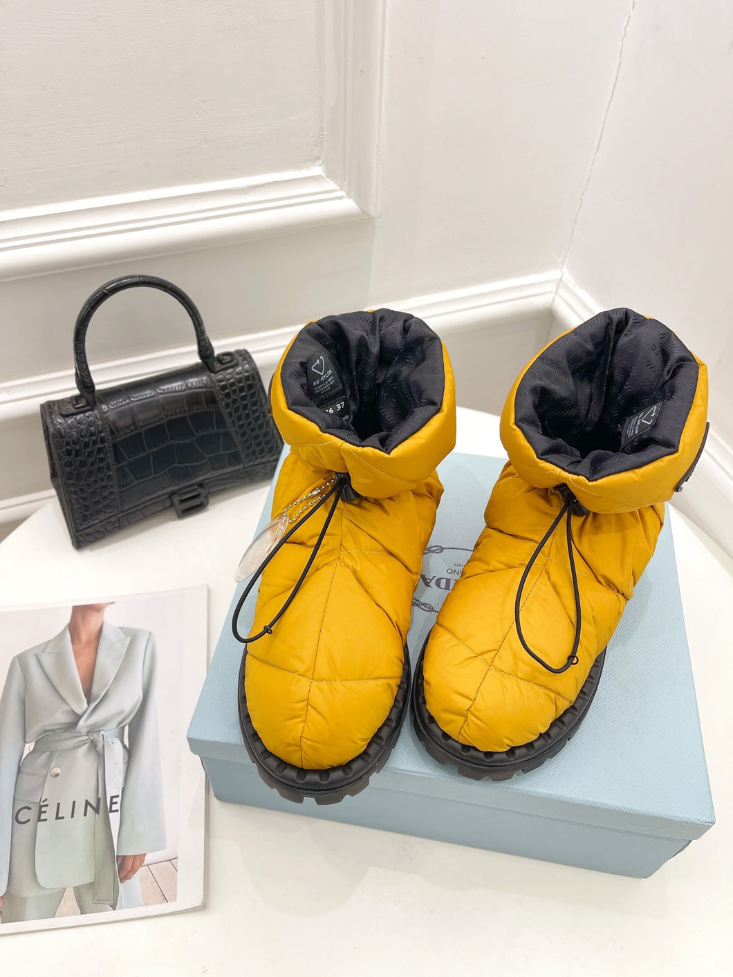 Prada  Paddled Nylon Boots