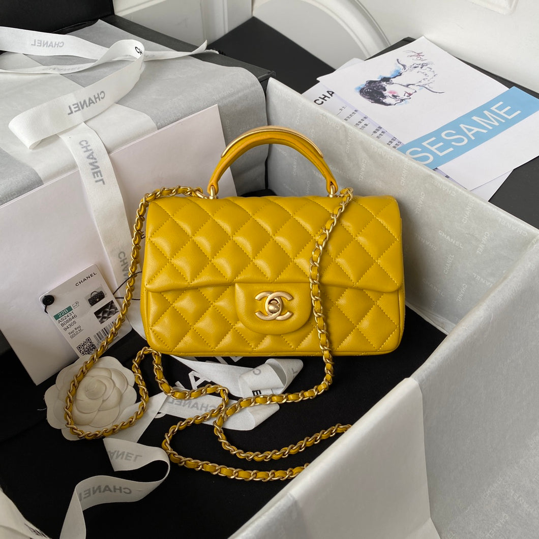 Chanel Mini Flap Bag With Top Handle