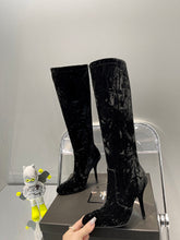 Load image into Gallery viewer, YSL  Talia Boots In Velvet
