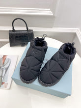 Load image into Gallery viewer, Prada  Paddled Nylon Slip on Shoes
