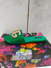 Load image into Gallery viewer, Dolce &amp; Gabbana Polished Calfskin Sliders with DG logo
