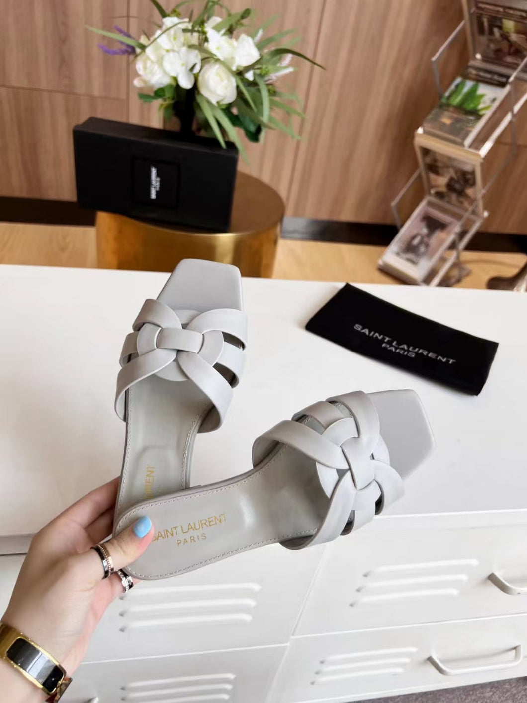 YSL Tribute Flat Mule