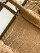 Load image into Gallery viewer, YSL Classic Sac De Jour Nano  In Crocodile Shiny Embossed Leather
