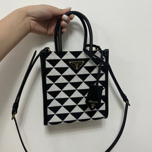 Load image into Gallery viewer, Prada symbole Jacquard fabric Micro  Bag
