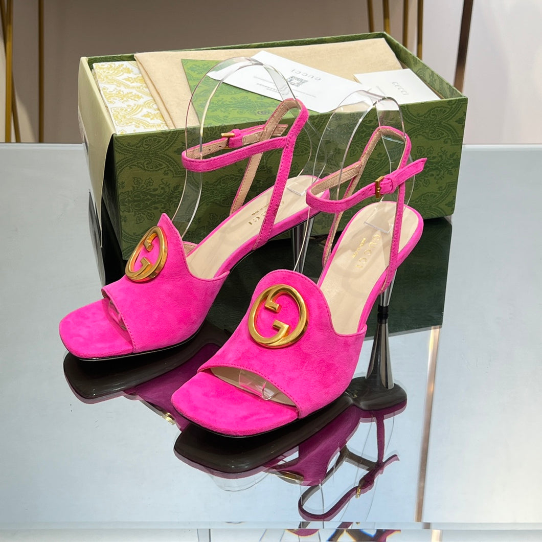 Gucci Blonde Heeled Sandal