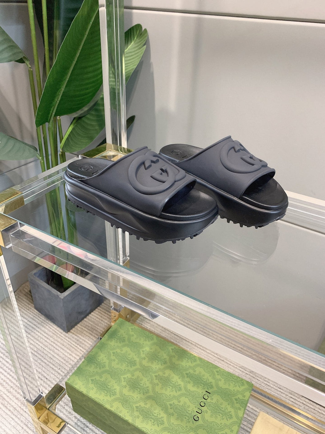 Gucci Slide Sandal With interlocking G