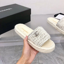 Load image into Gallery viewer, Chanel Braided Knit Mule
