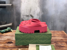 Load image into Gallery viewer, Gucci Platform Perforated G Sandals
