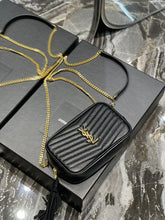 Load image into Gallery viewer, YSL Lou Mini Bag In Quilted  Grain  De Poudre Embossed Leather
