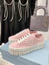 Load image into Gallery viewer, Prada Double Wheel  Nylon Gabardine Sneakers
