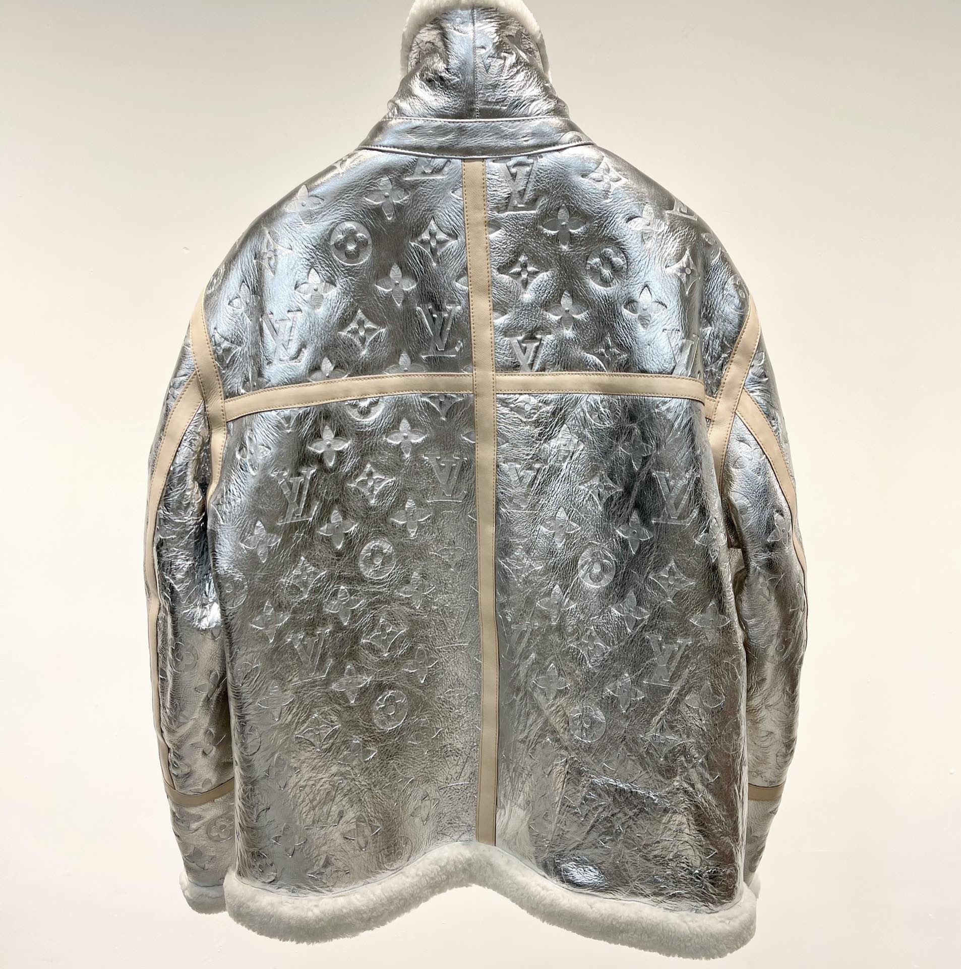 Louis Vuitton Monogram Mirror Shearling Jacket