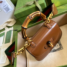 Load image into Gallery viewer, Gucci Small Top Handle Bag With Bamboo
