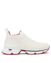 Load image into Gallery viewer, Christian Louboutin Spike Studded Neoprene Trainers - LUXURY KLOZETT
