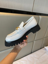 Load image into Gallery viewer, Gucci Women  Lug Sole Horsebit Loafer

