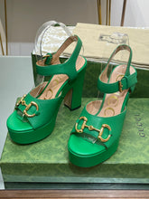 Load image into Gallery viewer, Gucci Platform Sandal With Horsebit
