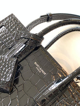 Load image into Gallery viewer, YSL Classic Sac De Jour Nano  In Crocodile Shiny Embossed Leather
