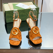 Load image into Gallery viewer, Gucci Blonde Heeled Sandal
