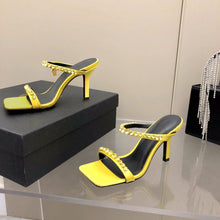 Load image into Gallery viewer, Versace Medusa Rhinestone Mules

