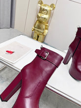 Load image into Gallery viewer, YSL  Cherry Buckle Platform Boots
