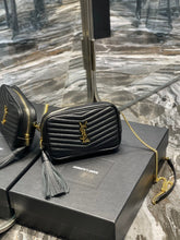 Load image into Gallery viewer, YSL Lou Mini Bag In Quilted  Grain  De Poudre Embossed Leather
