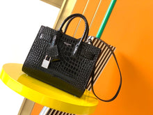 Load image into Gallery viewer, YSL Classic Sac De Jour Nano  In Crocodile Shiny Embossed Leather
