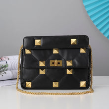 Load image into Gallery viewer, Valentino Garavani Medium Roman Stud The Shoulder Bag In Nappa With Chain
