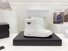 Load image into Gallery viewer, Prada Downtown Leather High Top Sneakers
