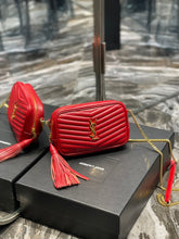 Load image into Gallery viewer, YSL Lou Mini Bag In Quilted  Grain  De Poudre Embossed Leather
