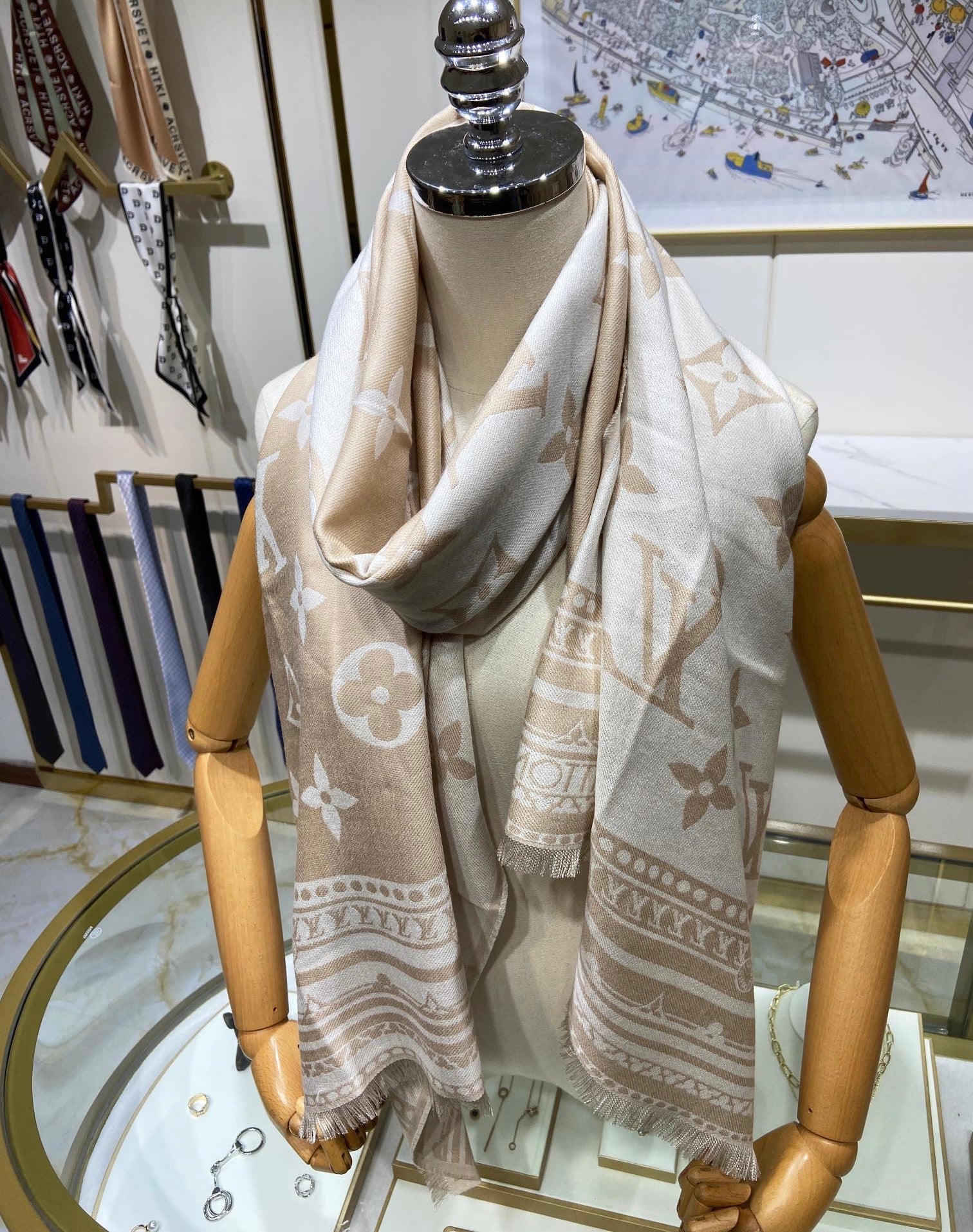 Framelines Gallery - [Louis Vuitton Scarf] Found that ideal gift for your  special one, hope to further impress him/her with your meticulous  thoughtfulness to match their home and decor with custom make
