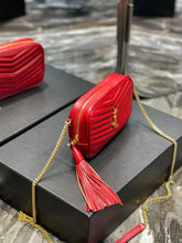 Load image into Gallery viewer, YSL Lou Mini Bag In Quilted  Grain  De Poudre Embossed Leather
