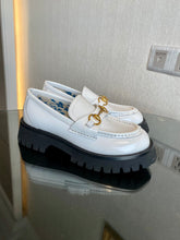Load image into Gallery viewer, Gucci Women  Lug Sole Horsebit Loafer
