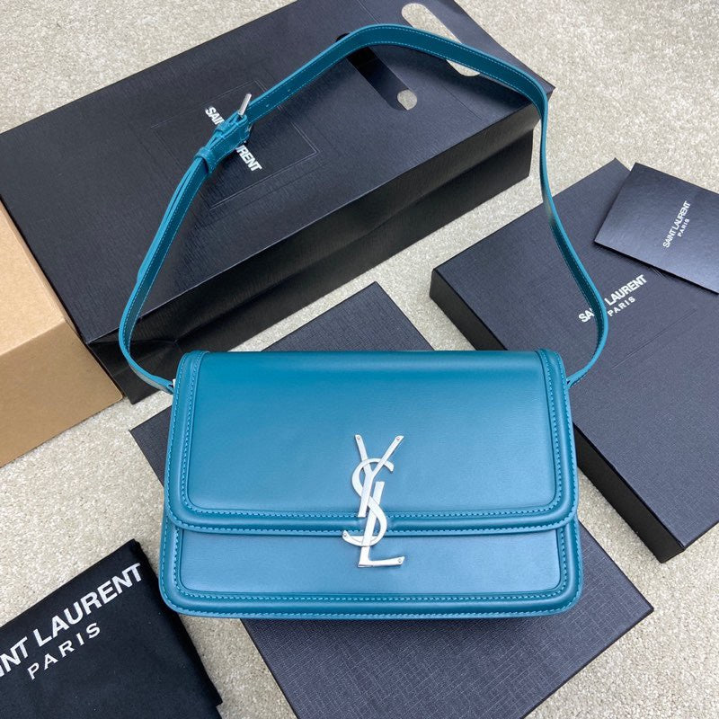 YSL Solferino Medium Satchel In Box Leather