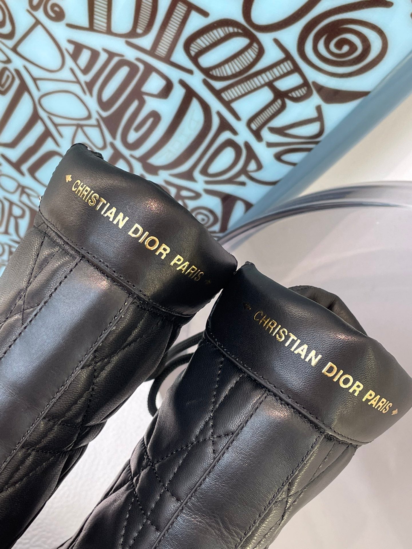 Dior D-Leader ショートブーツ37 Christian Dior D Leader Ankle Boots