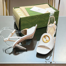 Load image into Gallery viewer, Gucci Blonde Heeled Sandal
