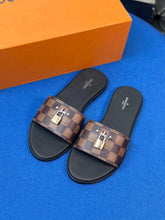 Load image into Gallery viewer, Louis Vuitton Lock It  Flat Mule

