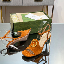 Load image into Gallery viewer, Gucci Blonde Heeled Sandal
