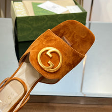 Load image into Gallery viewer, Gucci Blonde Heeled Sandal
