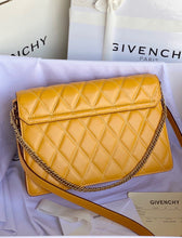 Load image into Gallery viewer, Givenchy GV3 Medium Bag In Diamond Quilted Leather
