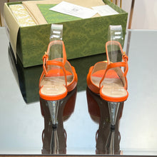 Load image into Gallery viewer, Gucci Blonde Heeled Sandal
