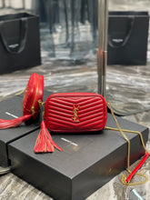 Load image into Gallery viewer, YSL Lou Mini Bag In Quilted  Grain  De Poudre Embossed Leather
